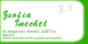 zsofia knechtl business card